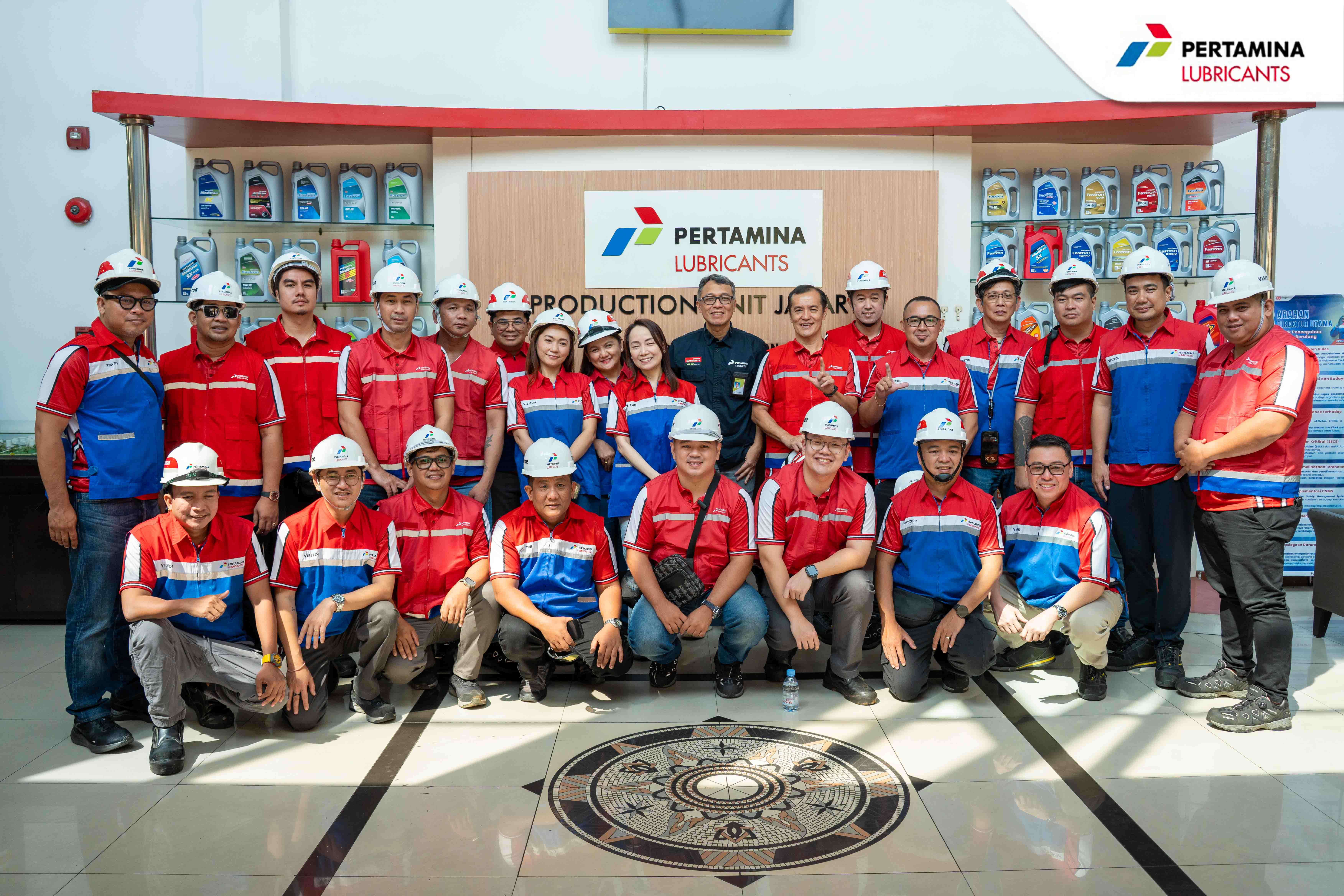 Primo Pacific Resources and PT Pertamina Lubricants teams at Production Unit Jakarta